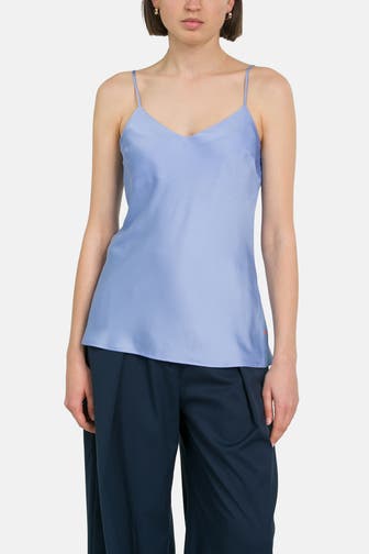 BOSS ORANGE Satintop 'Irice' taubenblau