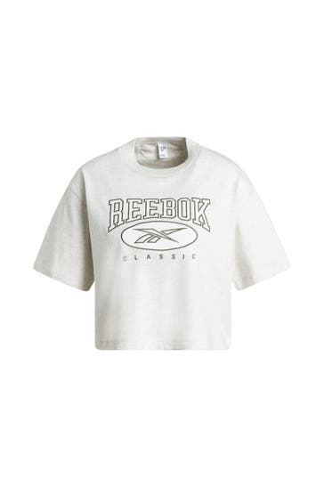 REEBOK T-Shirt hellgrau