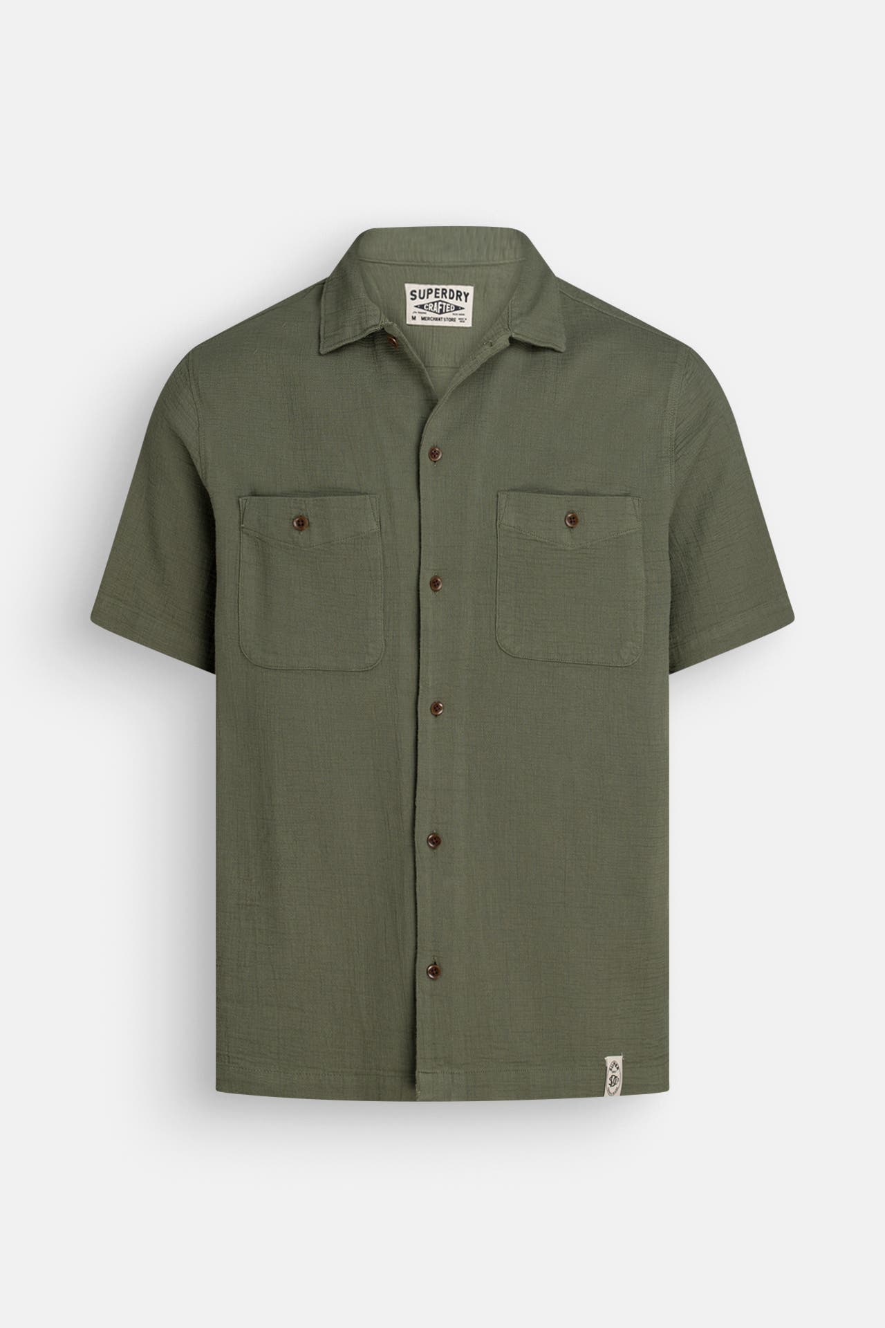 SUPERDRY Kurzarmhemd oliv Regular Fit, Bild 1