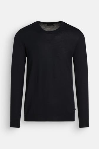 MATINIQUE Wollmix-Pullover 'Petro' schwarzblau