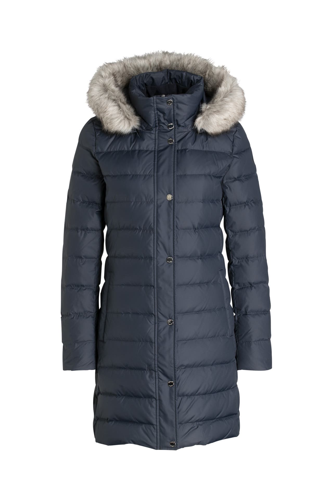 Daunenmantel Blau Tommy Hilfiger Mantel Damen Sale Daunenmantel