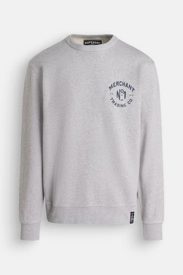 SUPERDRY Sweatshirt hellgrau