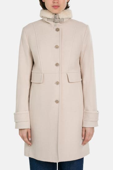 MILESTONE Wollmix-Mantel 'Dorota' beige