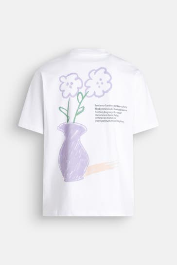 WOODBIRD T-Shirt 'Baine Cray' weiß