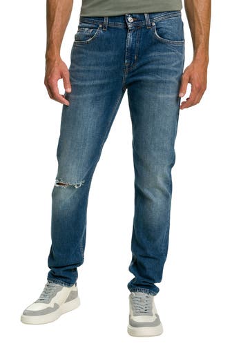 7 FOR ALL MANKIND Jeans tapered dunkelblau