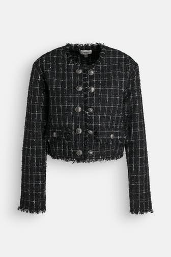 GESTUZ Tweed-Jacke 'Gaelly' gemustert