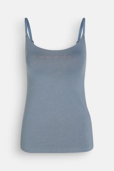 EMPORIO ARMANI Shaping-Top taubenblau