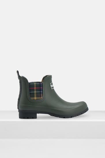 BARBOUR Gummistiefel 'Kingham' waldgrün