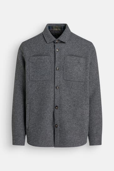 BARBOUR Overshirt 'Marlow' grau