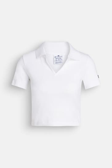 CHAMPION Polo-Shirt weiß
