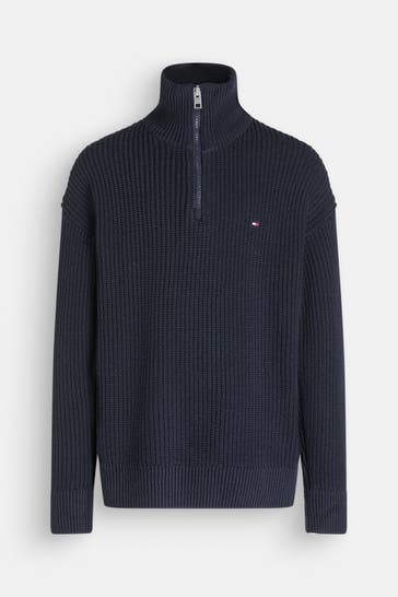TOMMY HILFIGER Stricktroyer navy