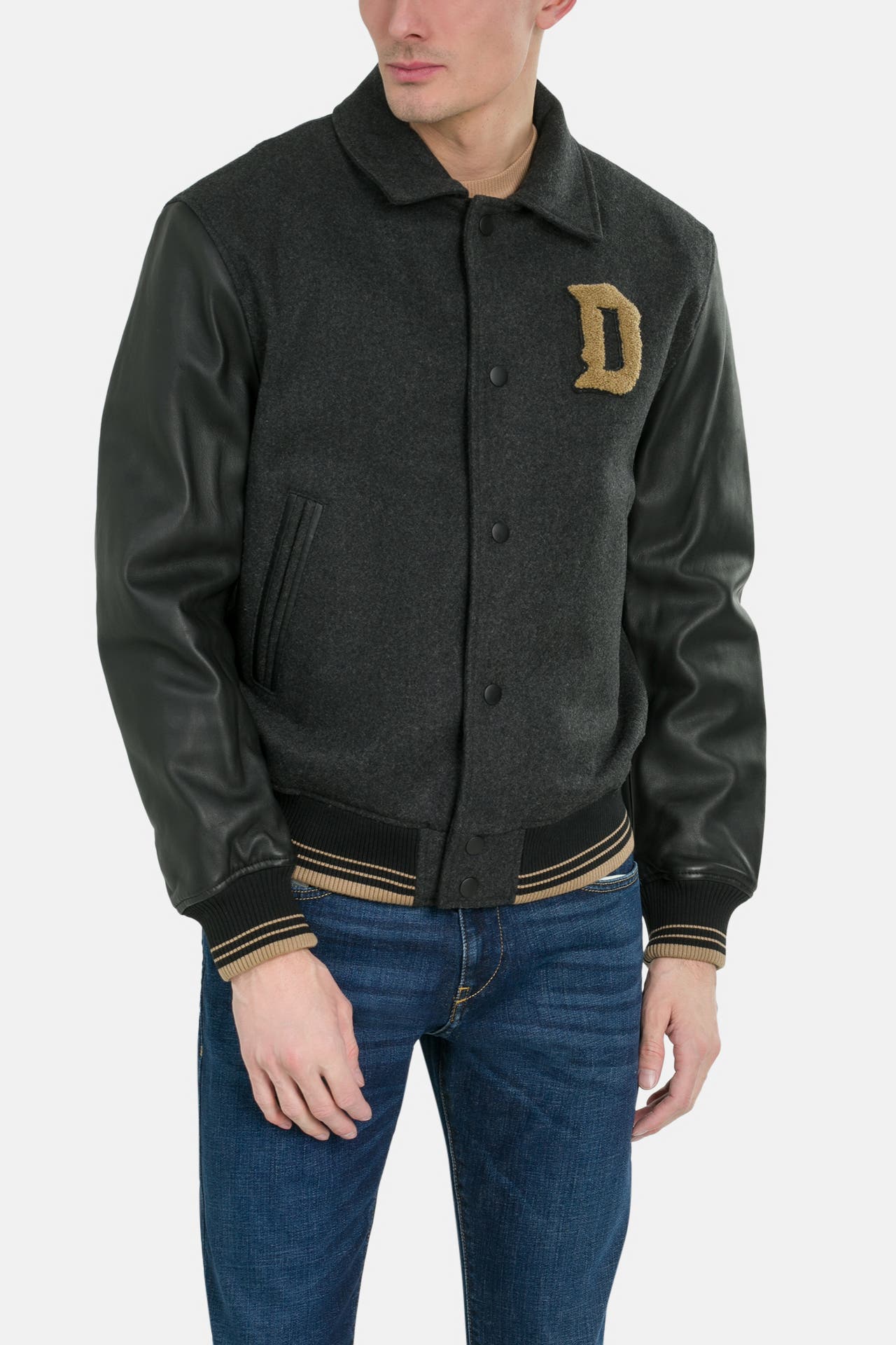 DIESEL Collegejacke zweifarbig, Bild 1