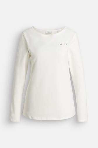 MARC O'POLO Longsleeve weiß