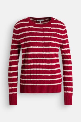 TOMMY HILFIGER Wollpullover zweifarbig