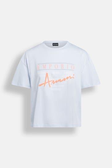 EMPORIO ARMANI T-Shirt taubenblau