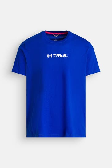 UNDER ARMOUR T-Shirt 'Trail Run' royalblau