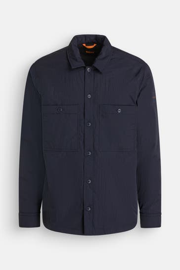 BOSS Overshirt 'Locky' dunkelblau