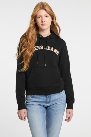 GUESS Hoodie schwarz