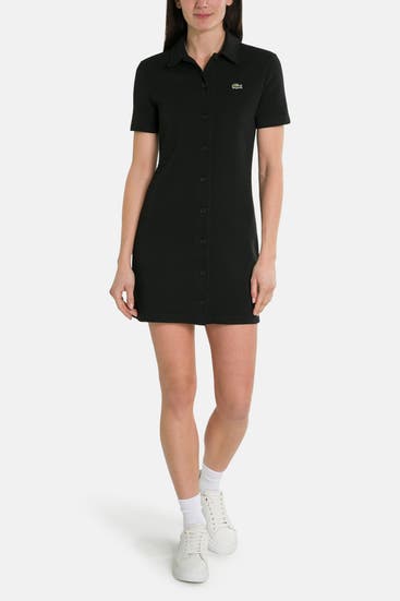 LACOSTE - Polokleid schwarz