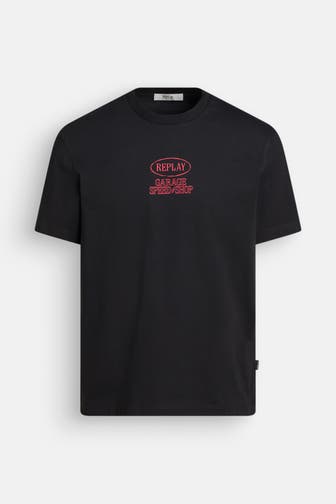 REPLAY T-Shirt '31aug' schwarz