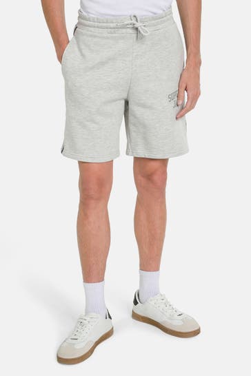 SUPERDRY Sweatshorts hellgrau