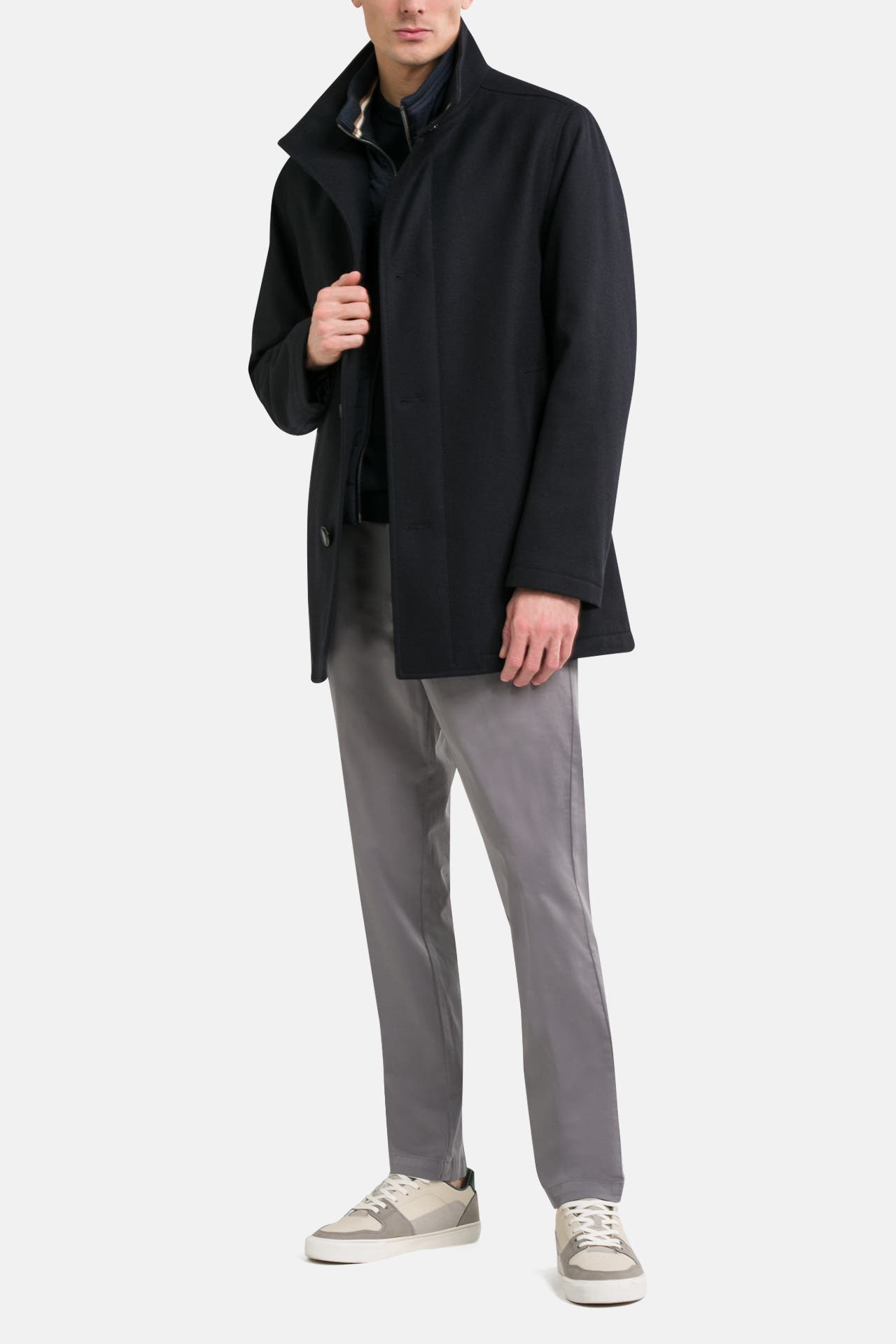 BOSS Wollmixmantel navy, Bild 1