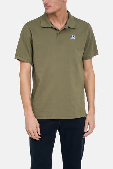 NORTH SAILS Polo-Shirt oliv
