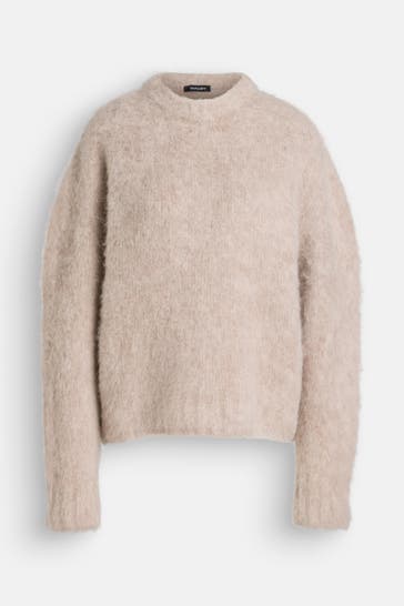 BLACK PALMS 'Momo' woollen blend Knit Sweater, beige