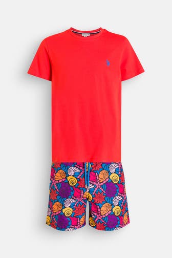 U.S. POLO ASSN. Set: T-Shirt und Shorts mehrfarbig