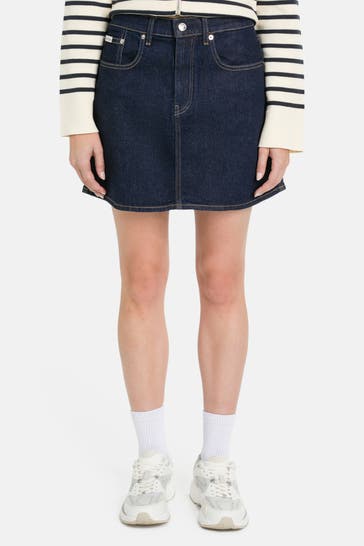 CALVIN KLEIN Jeansrock dunkelblau