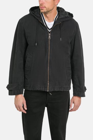 LACOSTE Übergangsjacke schwarz washed