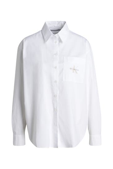 CK JEANS Casual-Bluse weiß