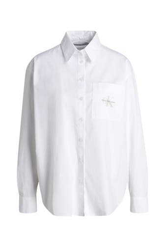 CK JEANS Casual-Bluse weiß