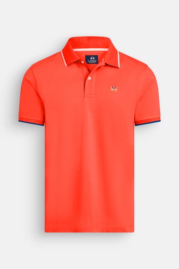 LA MARTINA Polo-Shirt dunkelorange