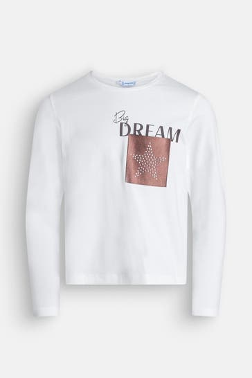 MAYORAL Langarmshirt weiß