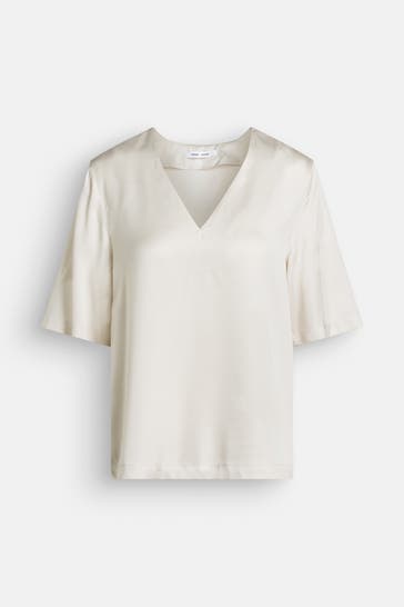 SAMSØE & SAMSØE Blusenshirt 'Samelinas' creme