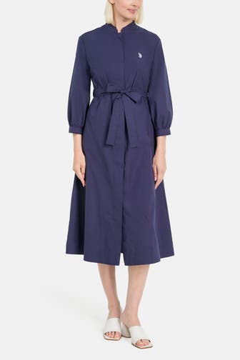 U.S. POLO ASSN. Blusenkleid dunkelblau