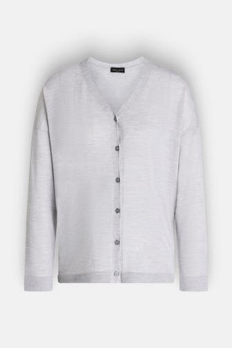 ROBERTO COLLINA Cardigan hellgrau