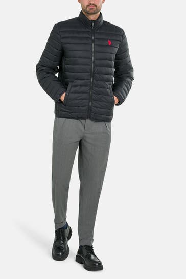 U.S. POLO ASSN. Steppjacke schwarz