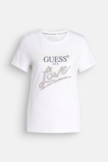 GUESS T-Shirt weiß