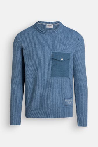PHIL PETTER Strickpullover azurblau