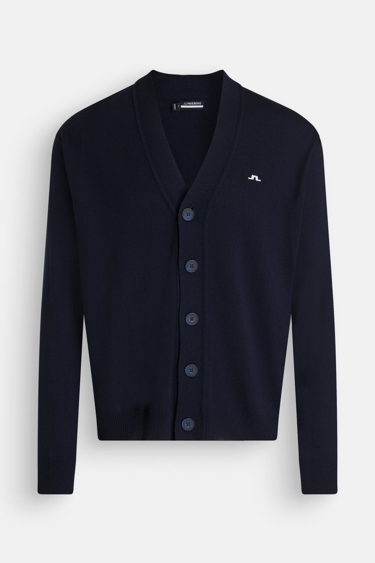 J.LINDEBERG SPORTSWEAR Strickjacke 'Lucas' navy, Bild 1