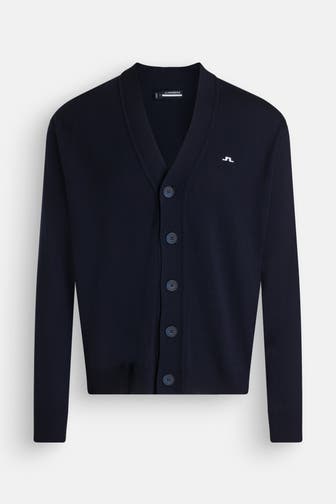 J.LINDEBERG SPORTSWEAR Strickjacke 'Lucas' navy