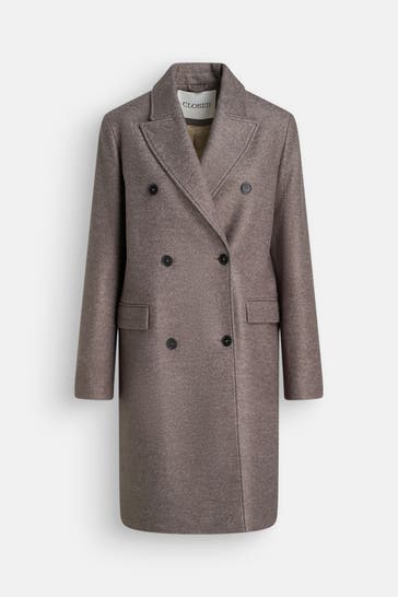 CLOSED Wollmixmantel steingrau