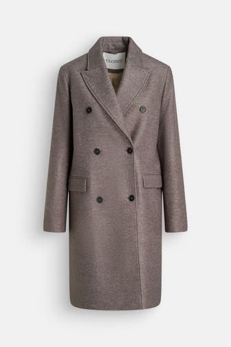 CLOSED Wollmixmantel steingrau