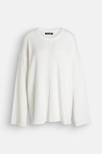 BLACK PALMS Strickpullover 'Schueli' weiß