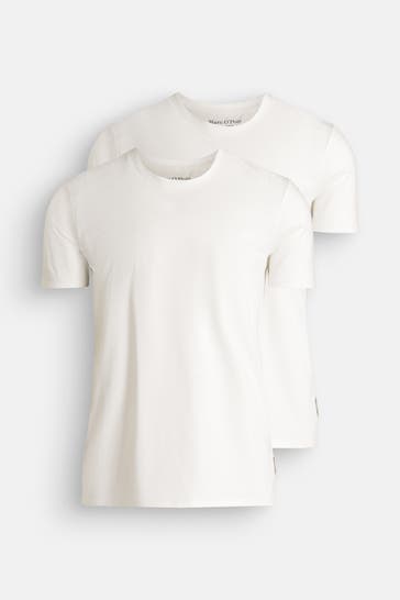 MARC O'POLO 2er Pack T-Shirts weiß