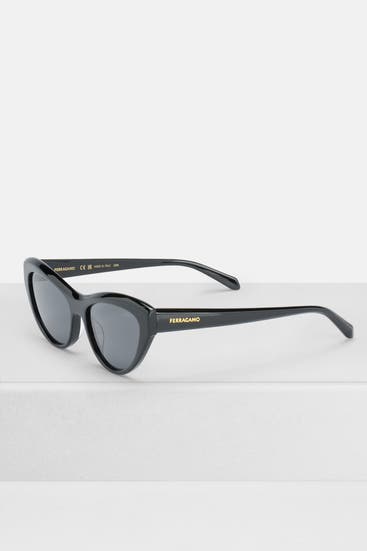 FERRAGAMO - Sonnenbrille schwarz