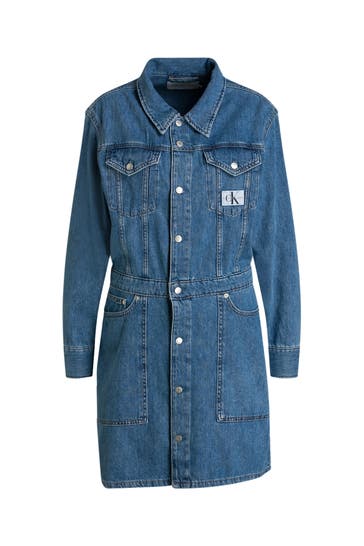 CK JEANS Jeanskleid blau