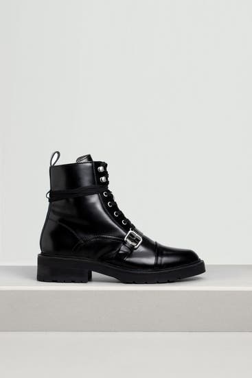 ALLSAINTS - Schnürstiefeletten 'Donita' schwarz